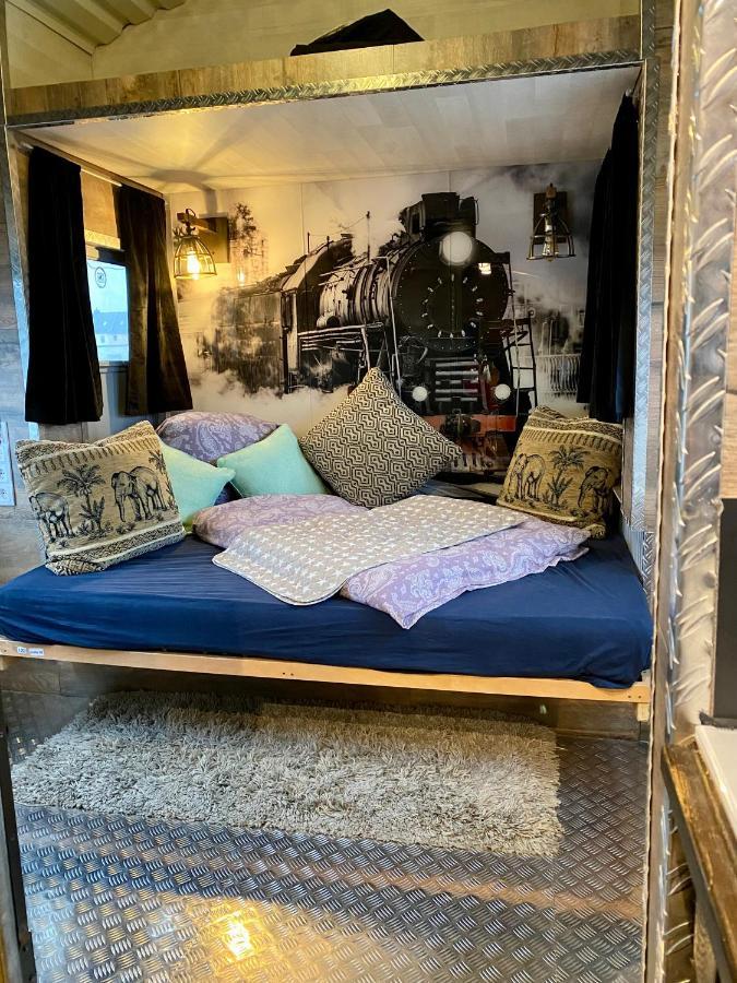 Gleis 2, Waggon Mit Ofen, Optional Mit Whirlpool Und Sauna Dahlem  Exterior foto